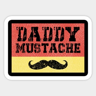 Daddy mustache vintage design Sticker